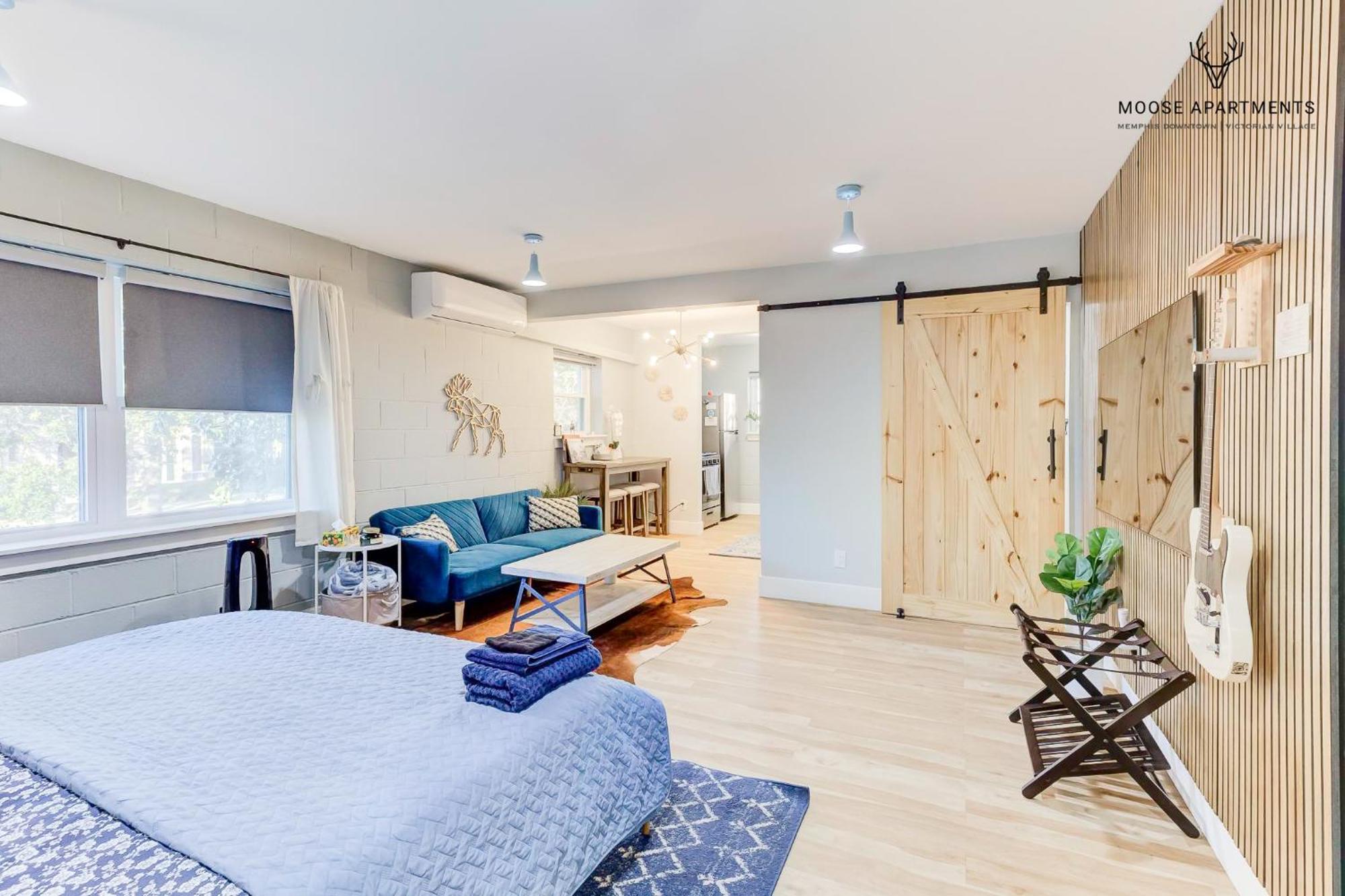 The Moose #7 - Instaworthy Studio With Amazing Views, Free Parking & Heated King Bed Memphis Eksteriør billede