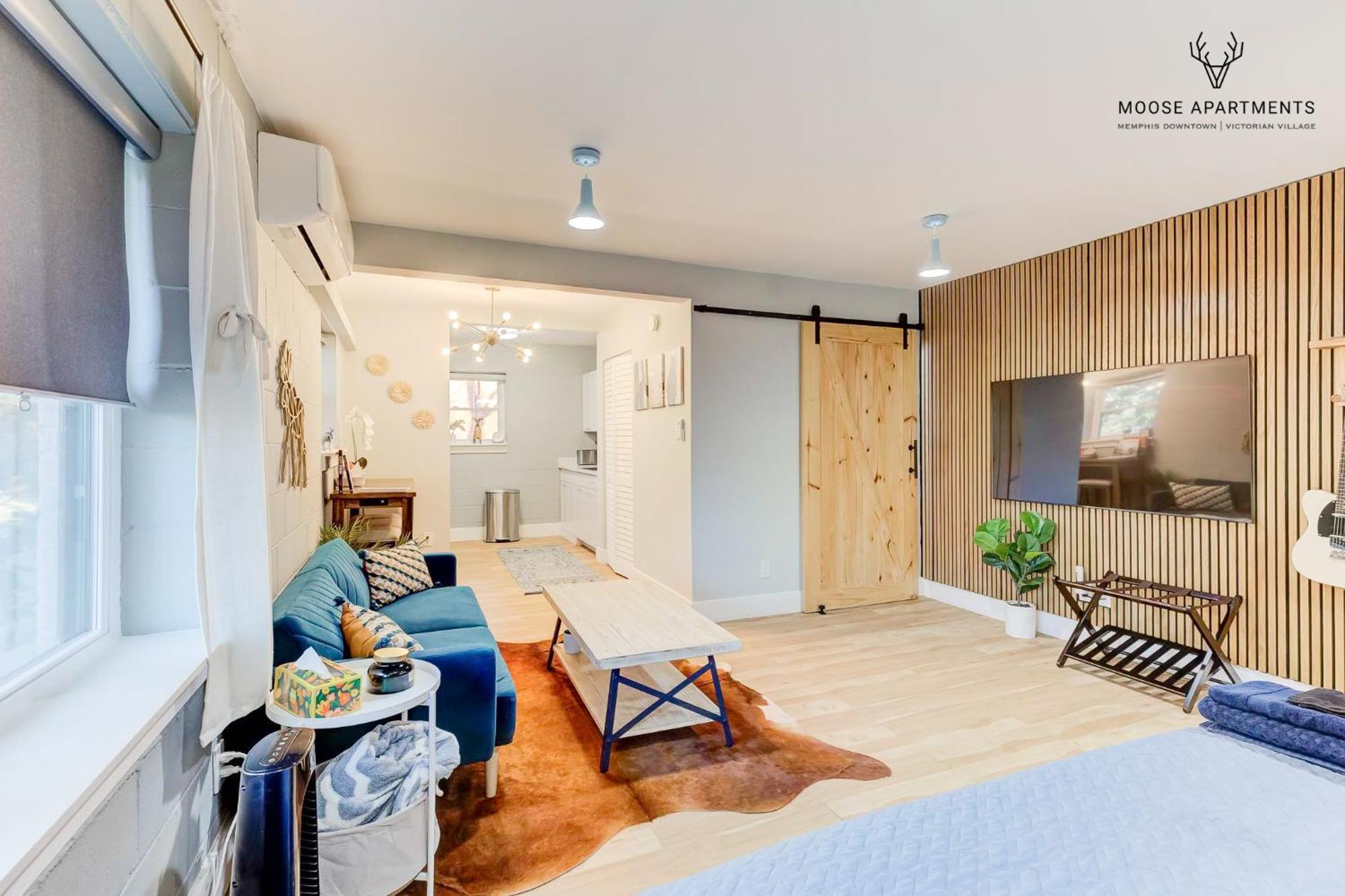 The Moose #7 - Instaworthy Studio With Amazing Views, Free Parking & Heated King Bed Memphis Eksteriør billede