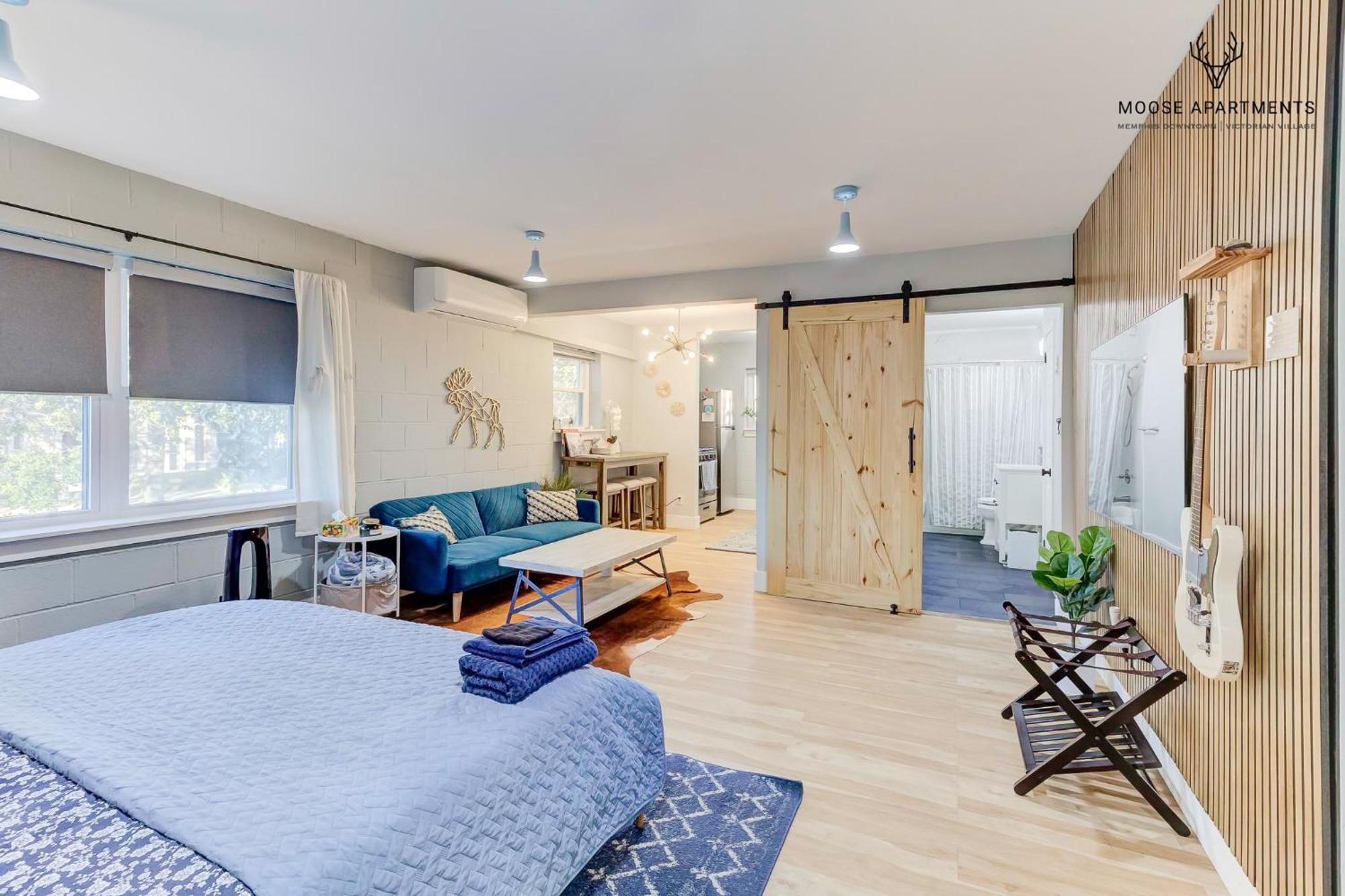 The Moose #7 - Instaworthy Studio With Amazing Views, Free Parking & Heated King Bed Memphis Eksteriør billede